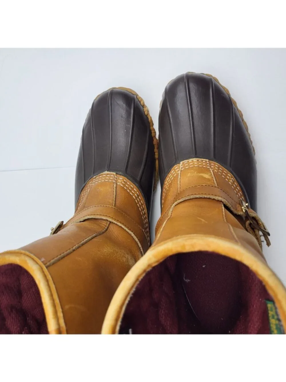 Vintage L.L. Bean Maine Hunting Shoe Boot Mens 10 Usa Made Duck boots Gorpcore
